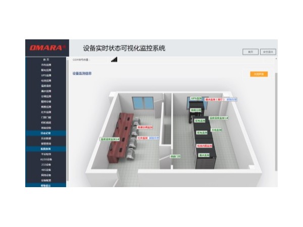 设备实时状态可视化监控系统，以3D图形实时显示